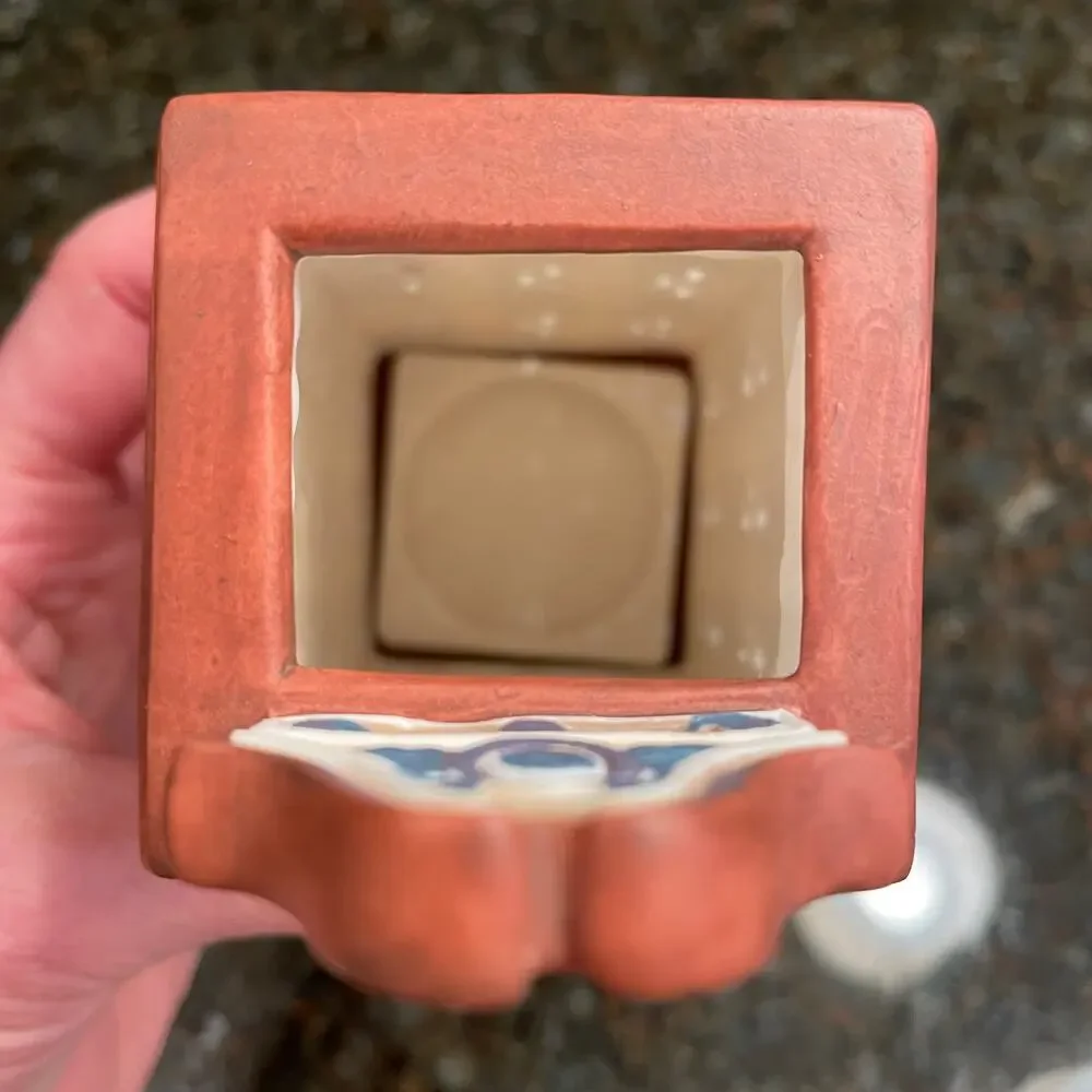 PartyLite Cafe Vienna P8276 Tealight House Ceramic Collectible Votive No Box